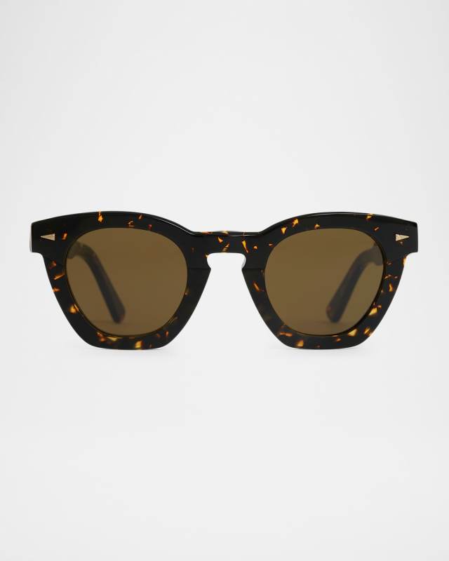 Montorgeuile Acetate & Nylon Square Sunglasses